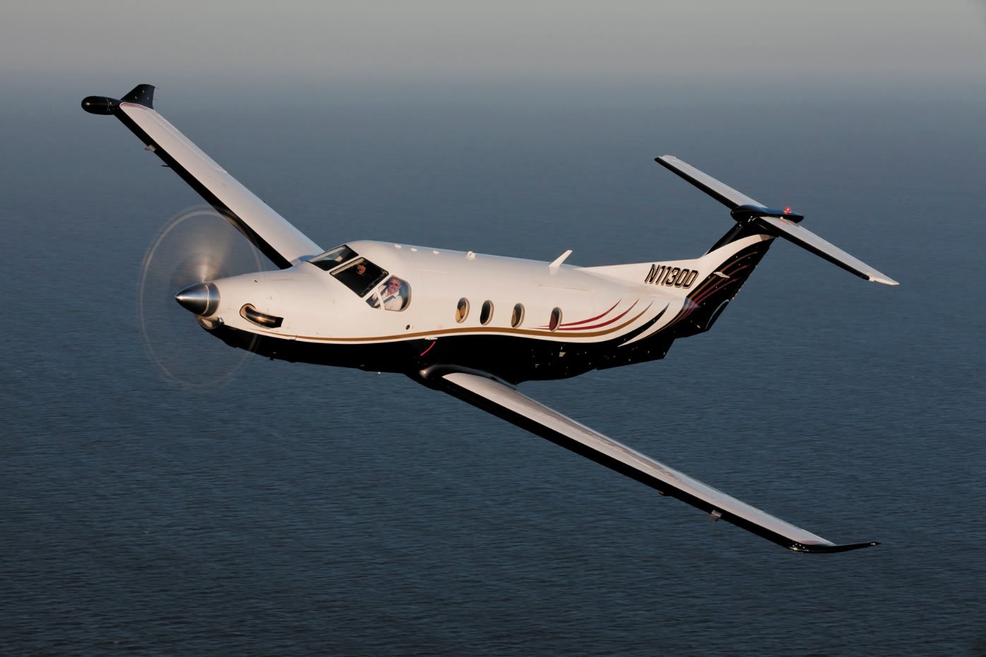 A Pilatus Pc 12 Turboprop Aircraft Manufactured By Pilatus Aircraft ...