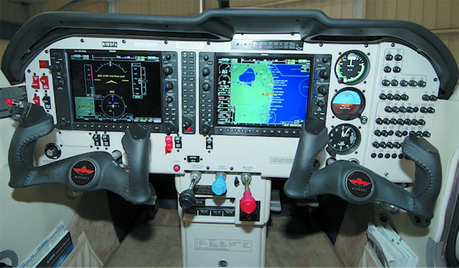 Mooney M20TN Acclaim cockpit and panel